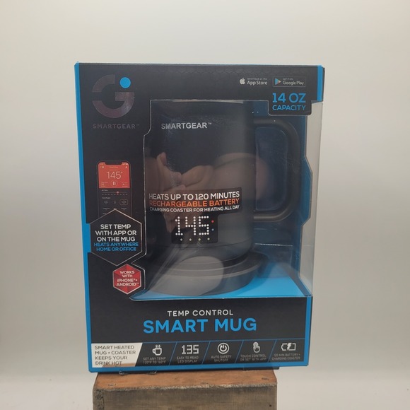 NIB SmartGear Temp Control Smart Coffee Mug 14 Oz Capacity iPhone & Android - Picture 1 of 4